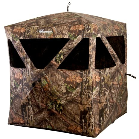 Ameristep Caretaker Run & Gun Hunting Blind | Lightweight 2 Person Ground Blind in Mossy Oak Break-Up Country, One Size