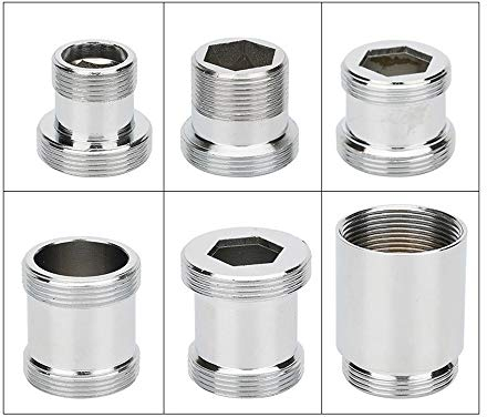 AIGUO Tap Aerator, Faucet Universal Joint, Water Pipe Connection Accessories, Washing Machine Water Inlet And Purifier, F22/M16/ M18/M20/M22/M24 To M22 External Adapter (Size : F22)