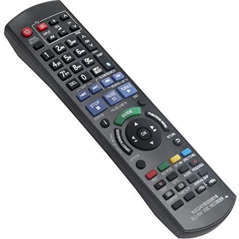 N2QAYB000616 Remote Control Replacement - VINABTY N2QAYB000616 Blu-ray Disc Recorder IR6 Remote Control for Panasonic DMR-BWT700EC Dmr-bwt700 DMR-BST700EG DMR-BST700 DMR-BST701 DMR-BST800 DMR-BWT800