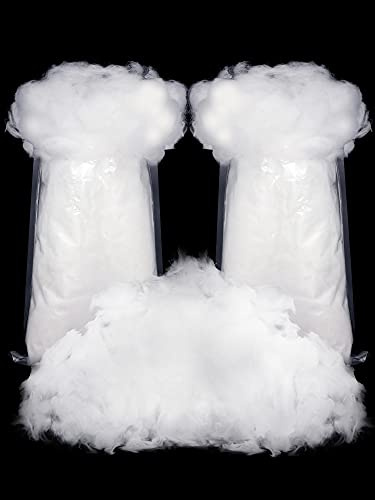 Riakrum Fake Snow Decor Fiber Artificial Snow Cotton Snow Fluffy Indoor Decoration for Winter Mantle Christmas Decoration(120 g)