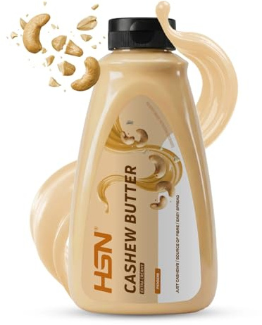 HSN Crema de Anacardo 100% Natural | Textura Fluida Extra Cremosa con Dosificador | 450g | Sin Aceite de Palma, Sal ni Azúcares Añadidos | Vegano, No-GMO