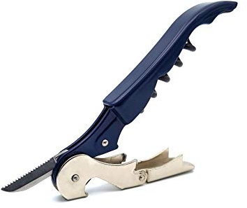 Pulltap's Genuine Classic 500 Corkscrew Wine Key Bottle Opener (Azul Oscuro - Dark Blue)