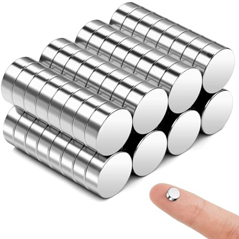 Koboko 60 Stücke Neodym Magnete, 6×2mm Mini Magnet, Kleine Magneten Stark, Magneten, Magnet zum Basteln, Magnete für Whiteboard, Pinnwand, Magnettafel Bänder, und Vieles mehr