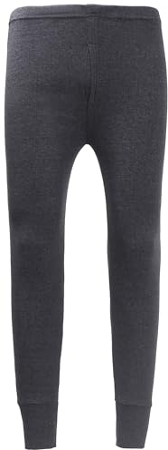 ZRWASKA® Extreme Thermounterwäsche für Herren, lange Unterhose, warme Unterhose, Winter-Thermohose, Baselayer, Kleidung, Herren-Leggings, Größe S-XXL, Charcoal (Long Johns), 34-37