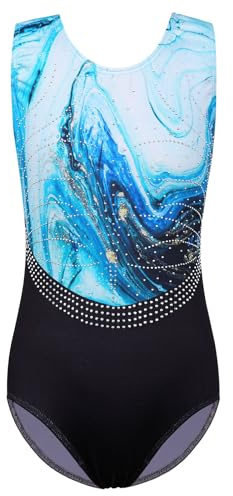 ZNYUNE Kinder Gymnastik Trikot | Klassisch Gymnastikanzug Langarm für Mädchen