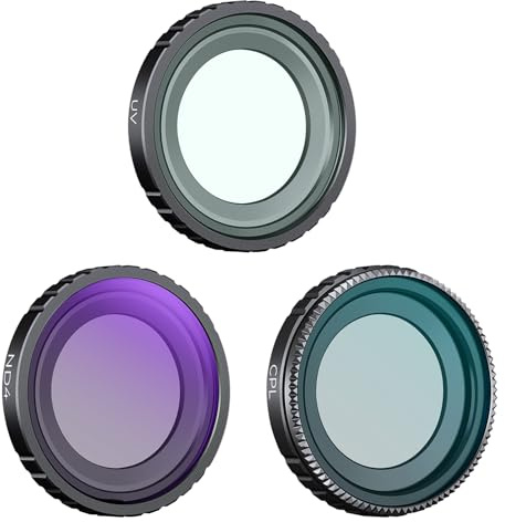 K&F CONCEPT UV+CPL+ND4 Filter kompatibel mit Insta360 GO 3S | UV-Schutzfilter, Polfilter, Neutraldichtefilter Mehrfach Beschichtetes Optisches HD Glas, FSI102