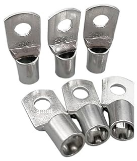 10pcs SC50-8 Bolt Hole Tinned Copper Cable Lugs Battery Terminals 50mm Wire(10pcs)