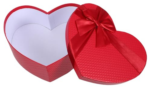 KOMBIUDA Bonbonschachtel Herzform Geschenkpapier-verpackung Bonbonbehälter Für Hochzeitsfeier Geeignet Für Kleine Oder Schmuck