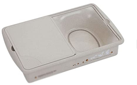 Planche à découper de cuisine avec planche à découper amovible et 2 bacs d'évacuation Idéal pour viande et poisson Grande taille