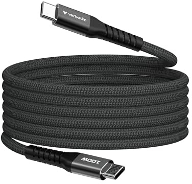 Verbatim Sync & Charge Cable USB-C till USB-C 100 W magnetisk 120 cm – svart