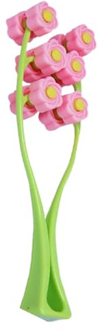 Rullo massaggiatore per il viso, strumento per massaggiatori a forma di Y, dispositivo di rilassamento manuale, rullo di fiori 3D portatile per la cura della pelle del corpo del collo