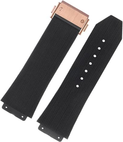 CHCWR FKM Fluorosilicon Watchbänder für Hublot Urknall Silicon 25 * 17mm 26 * 19mm wasserdichte Männer -Uhr -Gurt -Kette Gummi -Armband Armband Armband