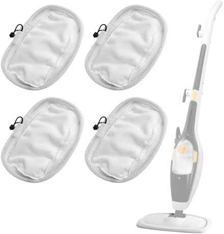 Cloudpower 4Pcs Steam Cleaner Pads For Morphy For Richards 720020 720021 720502 Reusable Microfiber Pads 9 In1 Steam Cleaner Cloths