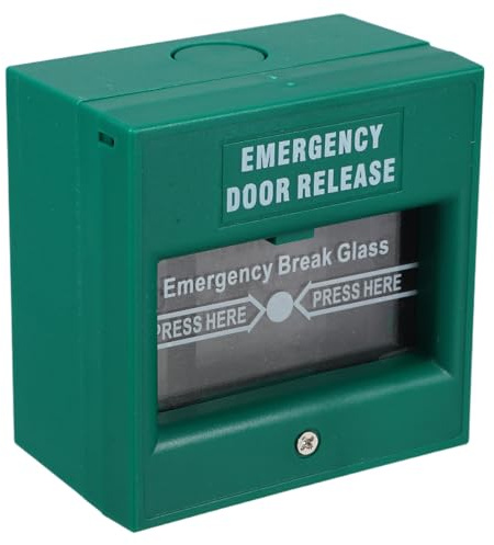 SEWACC Bouton D'Alarme Incendie Manuel Réinitialisable Interrupteur d'urgence Filaire pour Système D'Alarme Traditionnel Point D'Appel De Libération De Sortie pour Sécurité Incendie 8.50X8.50X5.00 cm
