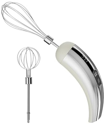 Frusta Elettrica,Cucina Acciaio per Dolci - Frullatore a Bastone Portatile Elettrico,Per Cucina Cottura Torta Pasta Crema Pastella Cibo Bevanda Frullato Proteico Casa