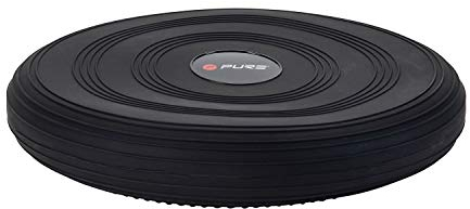 Pure2Improve - Balancekissen, Wackelbrett, Kernstabilität - Schwarz, Balance Pad, Noppenkissen, Rückentraining und Coordination, Rückentraining und Coordination, 33 x 33 x 10 cm