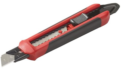 Hultafors sfrp 18a auto Lock snap-Off Knife 18mm, Suitable for All-Round use Such as Cutting plasterboard, Insulation, Aqua Panel and Wood.