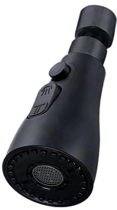 Andoer Rubinetto da cucina Testa a spruzzo 3 funzioni Testa a spruzzo 360° Aeratore per lavello a risparmio idrico Testa a spruzzo G1/2 Lucida