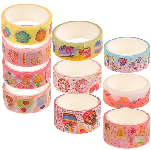 Operitacx 10rollen Teiliges Washi Tape Set Für Scrapbooking Und Dekorative Aufkleber Für Food-alben Basteln Mit Kuchen Und Donuts Für Journaling Und Schulbedarf