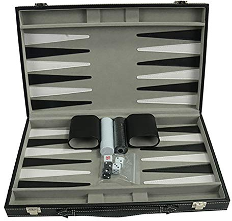 Backgammon Set - Klassiska Backgammon-spel för vuxna sällskap för vuxna för antikt backgammon familjeset