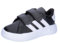 adidas Grand Court 2.0 Shoes Kids, Scarpe da Tennis Unisex - Bimbi 0-24, Black White, 25 EU