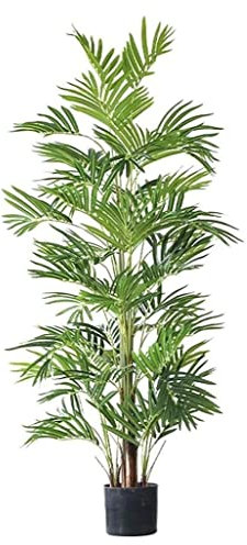 DRMEE Kunstpflanze Simulationsbaum Künstlicher Baum im Topf verlässt Tropische falsche Blattzweige für Garten-Dschungel-Party-Dekor-Pflanzen Künstliche Pflanzen (Size : 158cm)