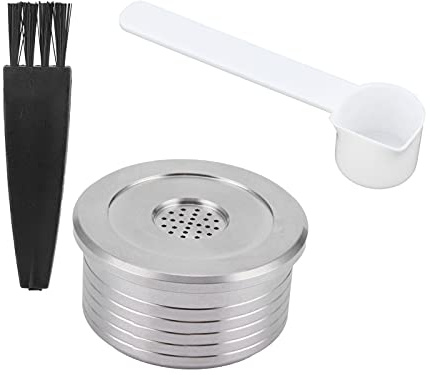 JTLB Reusable Coffee Capsule with Spoon and Brush, Compatible with DELTA Q NDIQ7323 Coffee Maker Machine, JTLBh7gtuxf36z