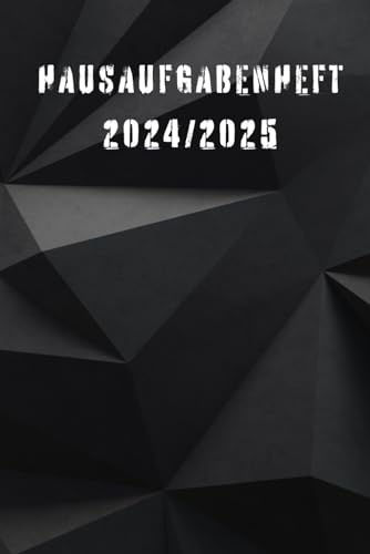 Hausaufgabenheft 2024/2025 schwarz: Geeignet für Jungs, Mädchen und Teenager, für ein Schuljahr, mit Stundenplänen, Kalender 24/25, Malbuchseiten, Gymnasium, Grundschule