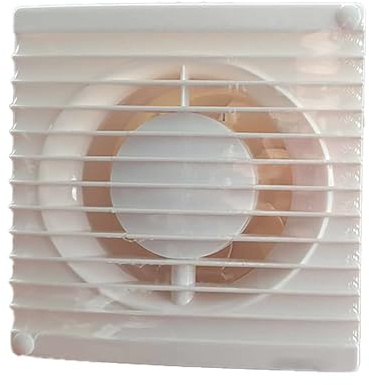 A2ZWORLD Ventola di Aspirazione Efficiente 15W 190m3/h 50dB, 150X150mm, Foro 100mm, Profondità 100mm, Aspiratore da Muro per Bagno, Cucina, 220V 50Hz