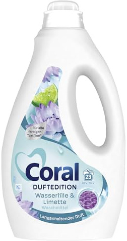 Coral Duftedition Wasserlilie & Limette Waschmittel Flüssigwaschmittel mit langanhaltendem Duft 23 WL