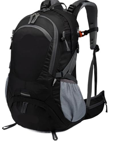 NMGHUTE Wanderrucksäcke Trekkingrucksäcke Wanderrucksack 45L Outdoor Bergsteigen Tasche 20in Wandern Rucksack Männer Bergsteigen Tasche Sport Rucksack Trekkingrucksack Reiserucksack(Black)