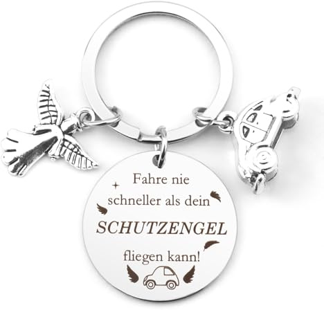 Diulinep Schutzengel Schlüsselanhänger,Schutzengel Auto,Herzensmensch Geschenk,Geschenke Für Freundinnen,Partner Geschenke Für Ihn,Schlüsselanhänger Engel