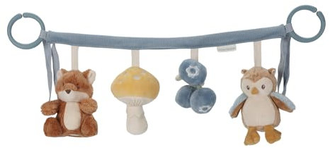 Little Dutch Kinderwagenkette Spielzeug für Baby mit Figuren Fuchs - Forest Friends blau