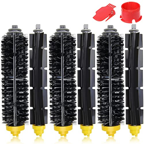 EATBALE Cepillo de cerdas y batidor Flexible aspiradora para iRobot Roomba 600 700 Series 614 620 630 635 640 645 650 655 660 675 680 690 695 760 770 780 (3 Juegos)