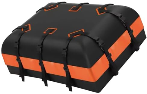GAOSHA - Coffre de toit étanche pour tous les toits de véhicules, comprend une sangle de crochet de porte et un sac de toit avec serrure à bagages