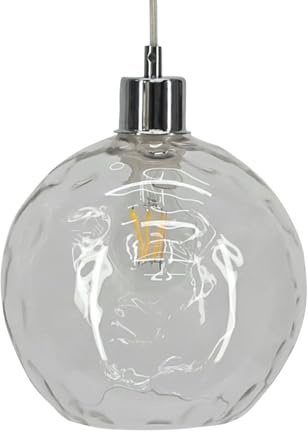 Barnum - Clear Dimpled Glass Easy Fit Pendant Shade