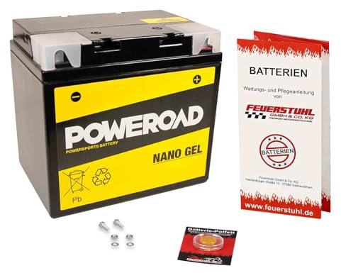 Batterie für Moto Guzzi California Special Sport 1100, 2001-2002, wartungsfrei, einbaufertig (inkl. 7,50€ Pfand) Gel 30Ah