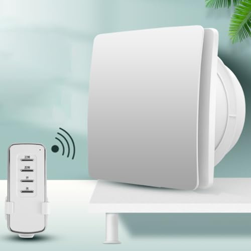 Vcyex Abluftventilator，badlüfter Leise Mit Fernbedienung Und Rückschlagventil toilettenventilatorzur Wohnraumlüftung Und Küchenlüftung White,4IN