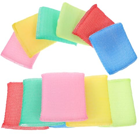SOIMISS Esponjas De Limpieza De Cocina Suaves y Duraderas, Estropajos Antirrayaduras para Lavar Platos y Utensilios, Paquete De 4 Colores, Esponjas para Uso Doméstico y Lavado Eficaz