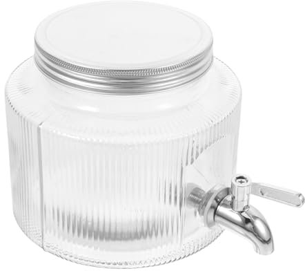 CIYODO Distributeur De Boissons En Verre Élégant Pour Réfrigérateur Pichet Deau Distributeur De Jus Pour La Maison