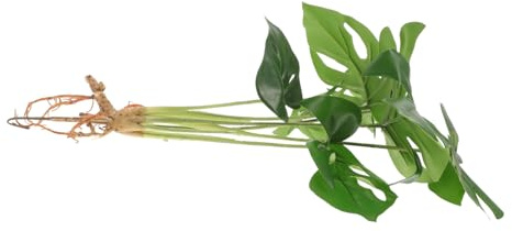 Gadpiparty Delicate Faux Monstera Plant Wear Resistant Greenery for Home Office Decor Realistic Artificial Desktop Plant Easy Care Houseplant for Vibrant Room Atmosphere