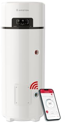 Ariston NUOS FIT WIFI 200L – Chauffe-eau Thermodynamique Air Ambiant A+, NF Perf 2**- Efficience Maximale Économies 80%, Propane R290, Compatible Photovoltaïque, Revêtement Cuve Titane, Made in France