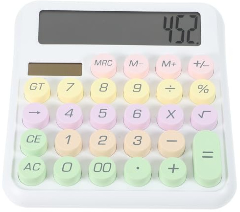Alipis Calculadora Mecánica Portátil con Teclas Grandes para Oficina y Escuela Diseño Compacto y Duradero para Cálculos Rápidos y Uso Diario