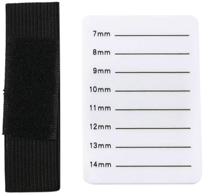 Garneck Portaciglia Portatile in Acrilico Bianco Bordi Arrotondati e Numeri Chiari, Vassoio per Ciglia Resistente per Uso Cosmetico e Domestico