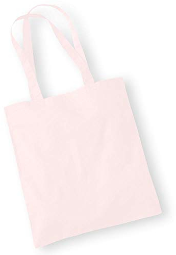 Westford Mill - Baumwoll-Tragetasche mit langen Henkeln / Pastel Pink, One