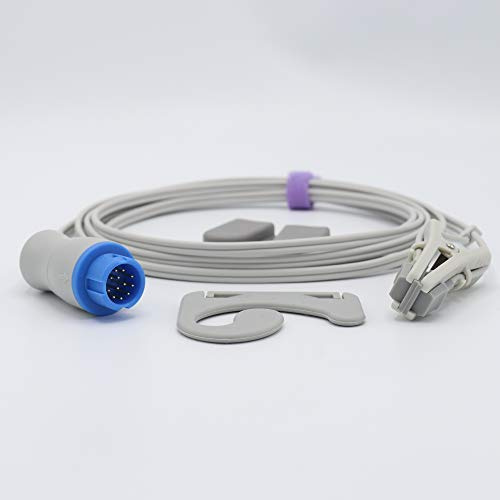 Mindray PM6000 mit Masimo Technology Veterinary Spo2 Sensor Animal Ear Zunge Clip 3 m 12 Pins Stecker