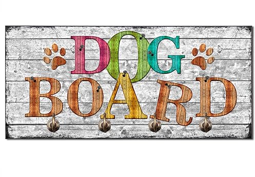 Cadouri Design-Hundegarderobe » Dog Board « Wandhaken Hund┊Wandgarderobe, Leinenhalter, Hakenleiste