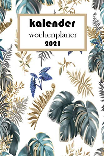 kalender wochenplaner 2021: a5 kalender 2020 2021 Blumen / kalenderbuch 2021 /Oktober 2020-Dezember 2021/ mini Planer 2020 2021 | 1 Woche auf 2 Seiten ... Buchkalender Jahresplaner 365 tage
