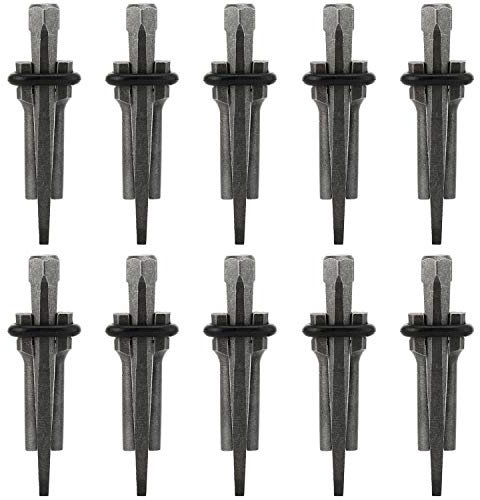 Homtone 10 Set 5/8 Plug Wedge Feather Shims Concrete Marble Granite Rock Stone Splitting Hand Tools