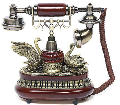 Teléfono antiguo retro vintage teléfono fijo clásico giratorio teléfono teléfono móvil para regalos sala de estar dormitorio dormitorio estudio hotel